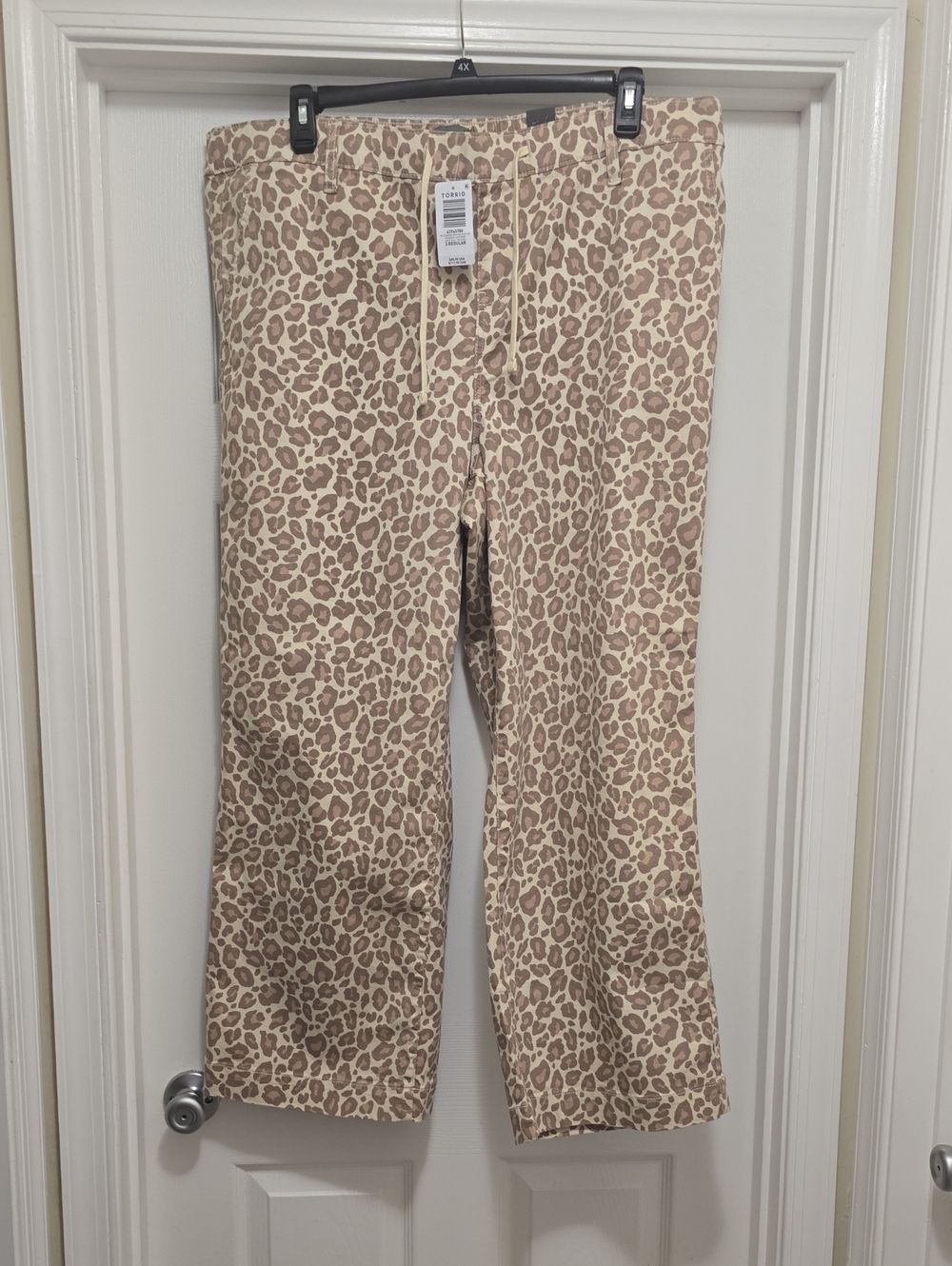 Torrid Beige Leopard Print Pull-On Pants